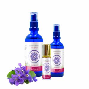 Kronenchakra Parfuem mit aetherischen oelen, foerdert Lebenssinn und spirituelle Hingabe, handgefertigt von Seelenduft