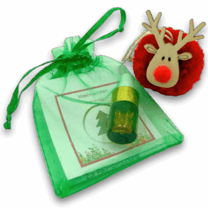 Weihnachtsduft 2ml in Saeckchen mit Rentier, Dekoration für Weihnachten, Seelenduft